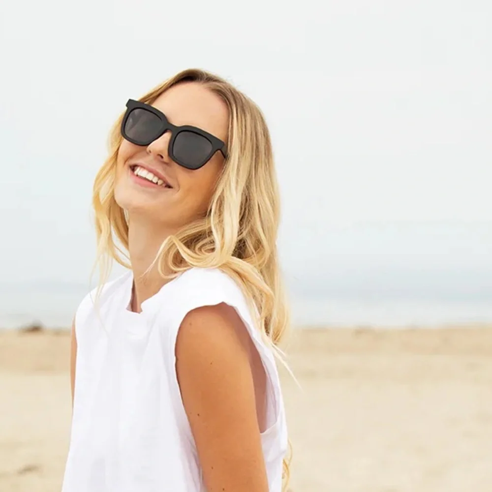 Blue Planet Fallon Polarized Sunglasses in Onyx New